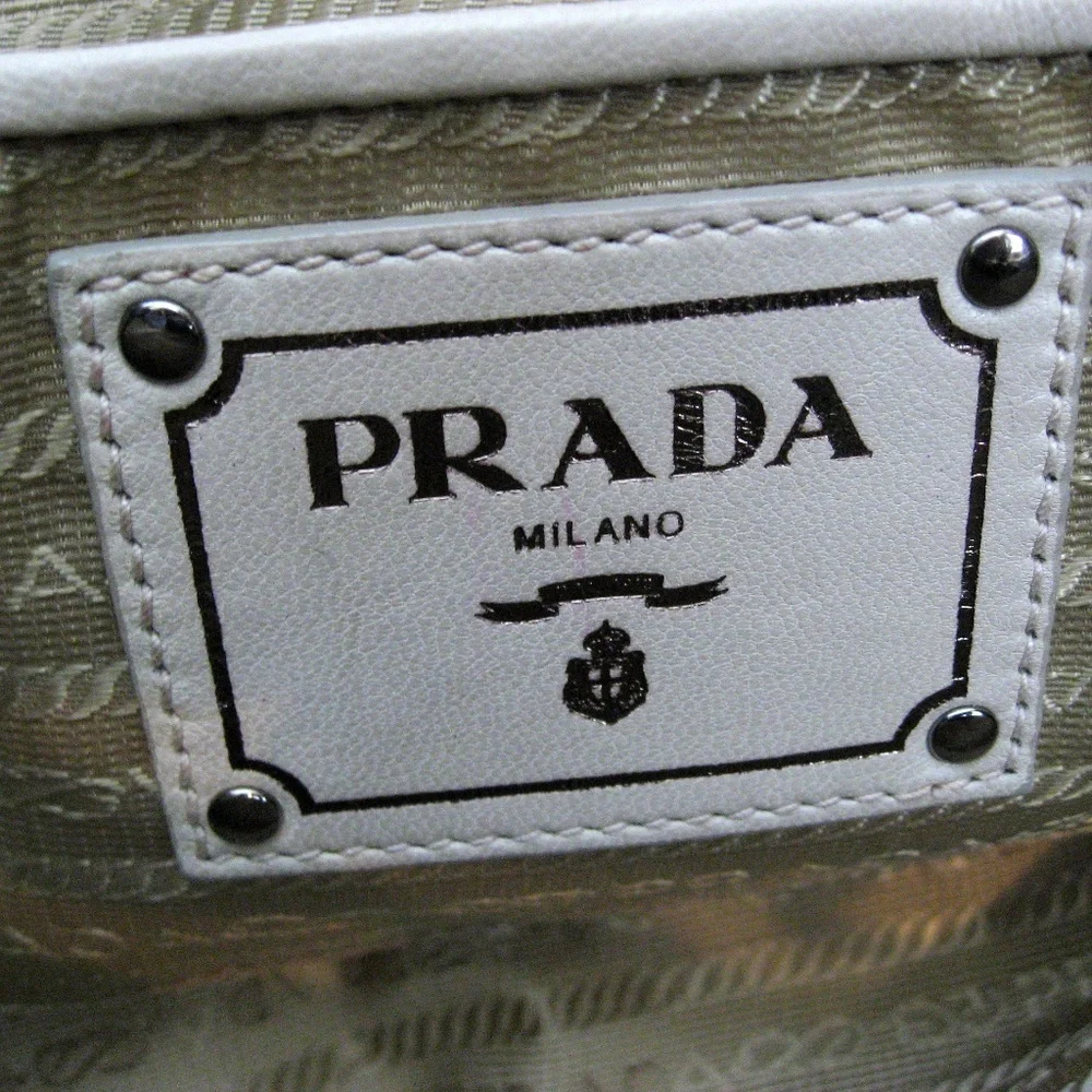 Prada Nappa Gaufre Aubergine Leather Tote